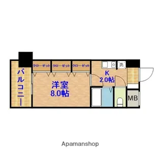 GRASS SQUARE 六番館【4階】の間取り