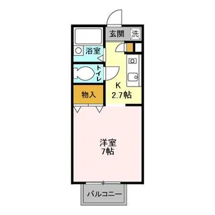 パセオおゆみ野【2階】の間取り