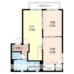 ノースヴィラNJ【101号室】の間取り