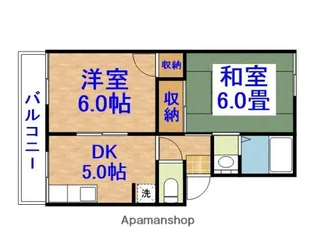 ライトコート【102号室】の間取り