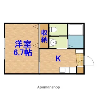 フェリーチェ蘇我【2階】の間取り