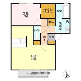 メゾンアベニュー【2階】の間取り