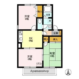 千葉県千葉市緑区おゆみ野中央7丁目【アパート】の間取り