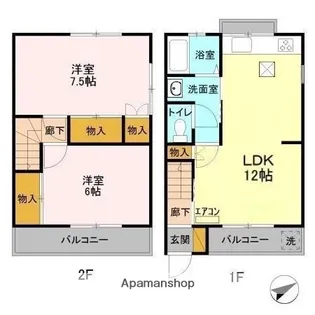 半田コーポB【5号室】の間取り