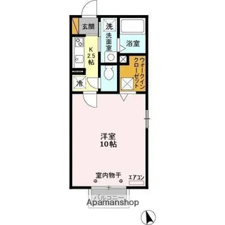 千葉県千葉市緑区おゆみ野2丁目【アパート】の間取り