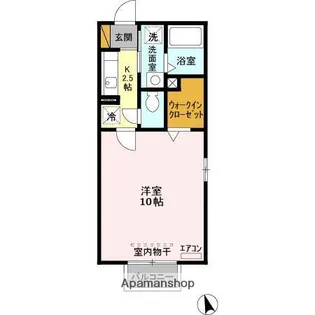 千葉県千葉市緑区おゆみ野2丁目【アパート】の間取り