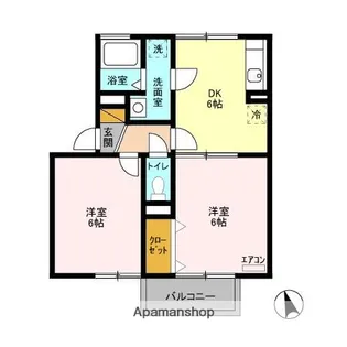 オークヒルズ【1階】の間取り