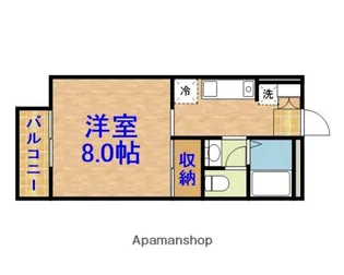 ナカムラコーポA棟【2階】の間取り