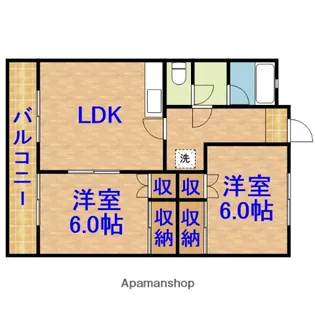 久保ハイツおゆみ野【2階】の間取り
