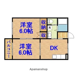 誉田南パレスⅡ【2階】の間取り
