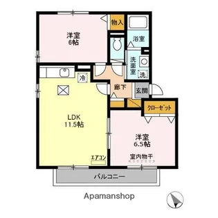 千葉県千葉市緑区おゆみ野中央9丁目【アパート】の間取り