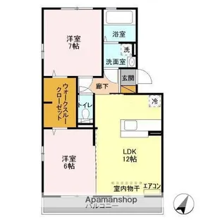 グランデュール55 A【3階】の間取り