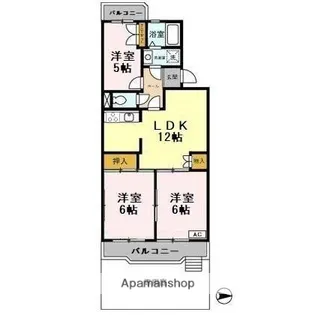 ビューコート学園台【1階】の間取り
