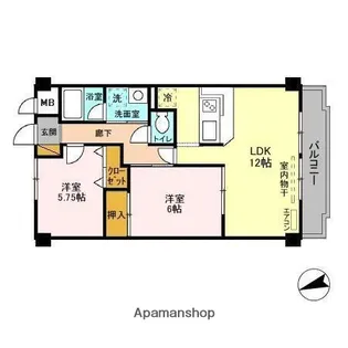 アレックス千葉寺【4階】の間取り