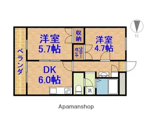 ウイニングイースト【1階】の間取り