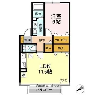 メイヒルズ Ⅲ【1階】の間取り