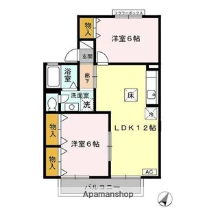 千葉県千葉市緑区おゆみ野5丁目【アパート】の間取り