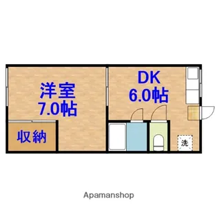 エステートピア佐藤【1階】の間取り