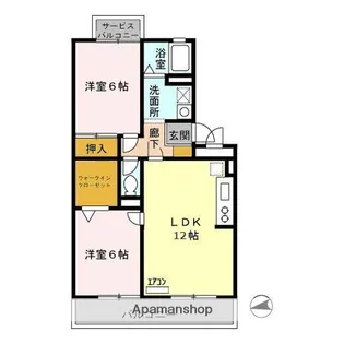 千葉県千葉市中央区塩田町【アパート】の間取り