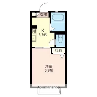 パークアベニュー【102号室】の間取り