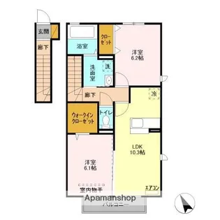 リヴェール弐番館【2階】の間取り
