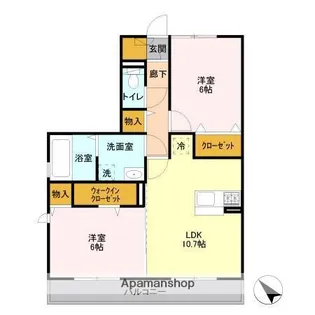 エコハウスⅡ【3階】の間取り