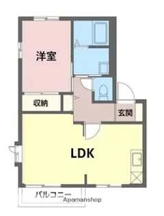 アーバンコートあすみA【1階】の間取り