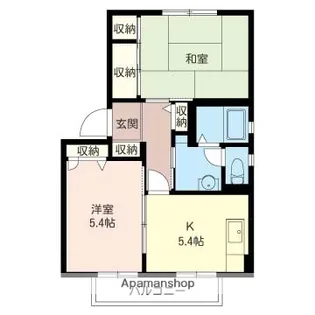 ルミエールD【201号室】の間取り