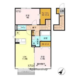 エトワール【2階】の間取り