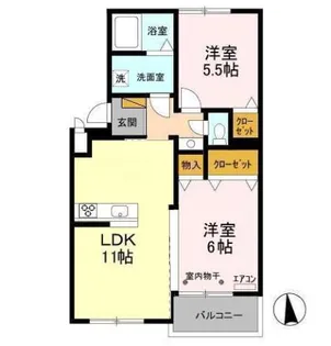 アネシス【2階】の間取り