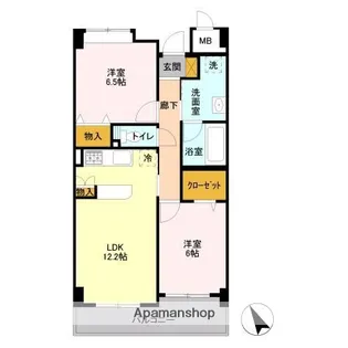 K,REIZEND【4階】の間取り