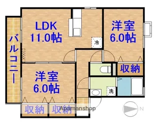 ヴィクトワール B【2階】の間取り