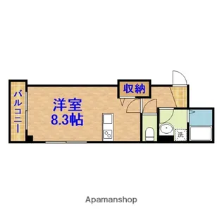 グランデュールSOGA【4階】の間取り