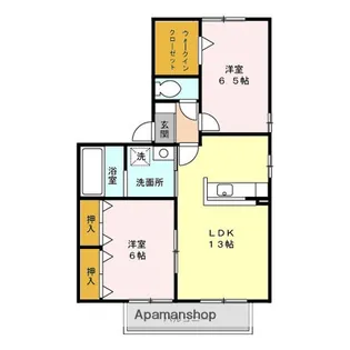 YMA Ⅲ【1階】の間取り