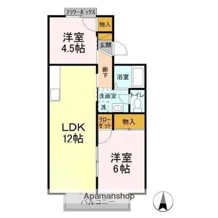 サンモールおゆみ野 B【2階】の間取り