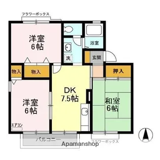 カサベルデ C【1階】の間取り