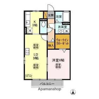 サニーコーポ富士見C【2階】の間取り