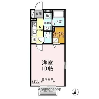 アビデホンダ【1階】の間取り