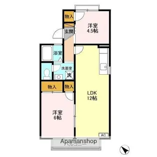 千葉県千葉市緑区おゆみ野5丁目【アパート】の間取り