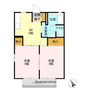 ルミエールⅠ【2階】の間取り