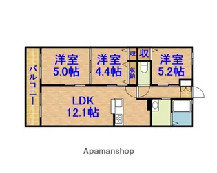 グラシア【103号室】の間取り