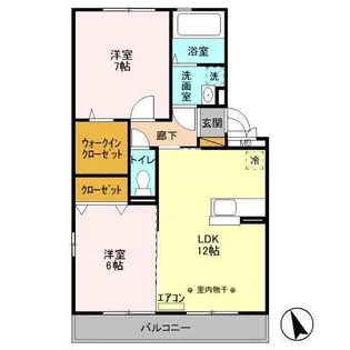 クレアール【3階】の間取り