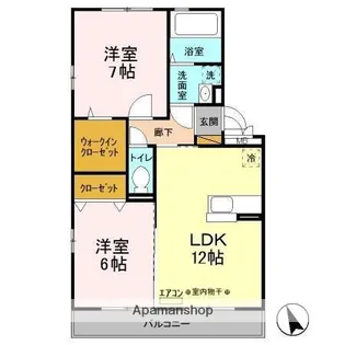 千葉県千葉市緑区土気町【アパート】の間取り