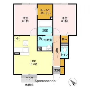 レグルス【1階】の間取り