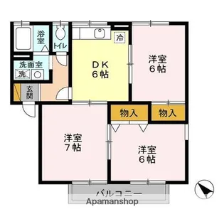 千葉県千葉市緑区おゆみ野4丁目【アパート】の間取り