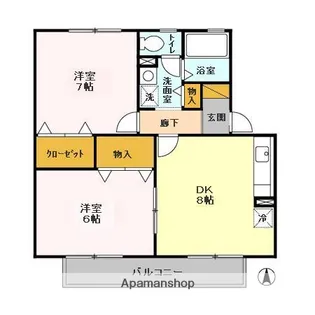 サンハイム Ⅰ【1階】の間取り