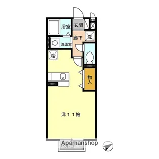 ジェンティーレ【2階】の間取り