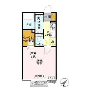 IRマスヤA【1階】の間取り