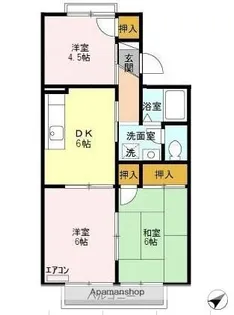 千葉県千葉市緑区おゆみ野5丁目【アパート】の間取り