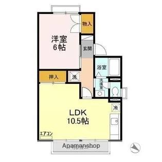 千葉県千葉市緑区おゆみ野5丁目【アパート】の間取り